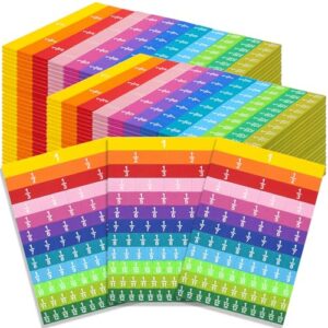 Sayglossy 36 Sets Fraction Tile Math Manipulative for Classroom,Muted Color