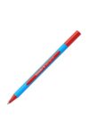 Schneider Slider Edge XB (Extra Broad) Ballpoint Pen, 1.4 mm, Light Blue Barrel, Red Ink, Box of 10 Pens (152202)