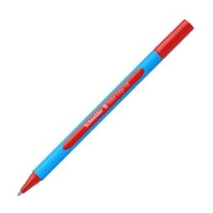 Schneider Slider Edge XB (Extra Broad) Ballpoint Pen, 1.4 mm, Light Blue Barrel, Red Ink, Box of 10 Pens (152202)