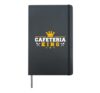 School Cafeteria Worker Lunch Lady Crown Cafeteria King Hardcover Journal, Black