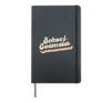 School Counselor Retro Vintage Hardcover Journal, Black