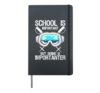 School is important skiing importanter monoski ski snowboard Hardcover Journal, Black