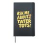 School Lunch Lady School Worker Cafeteria Lady Chef Cook Hardcover Journal, Black