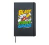 School saying "Blast off into first grade" Hardcover Journal, Black