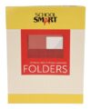 School Smart Extra-Large Folders with Pockets, 9 x 12 Inches, Red, Pack of 25