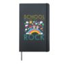 School Social Worker Rock For Children and Kids A Teacher Hardcover Journal, Black
