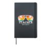 School Teacher Off Duty Sunglasses Beach Sunset Summer Hardcover Journal, Black