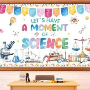 Science Classroom Bulletin Board Set Scientific Lab Classroom Decorations Back to School Paper Cutouts Scientist Laboratory Wall Decor for Must Haves Chalkboard Home Office Wall Door Decor