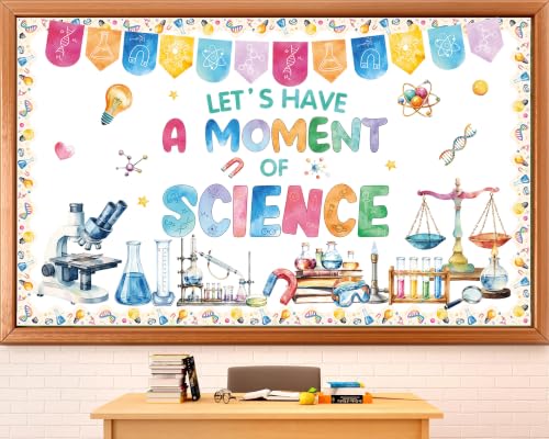 Science Classroom Bulletin Board Set Scientific Lab Classroom Decorations Back to School Paper Cutouts Scientist Laboratory Wall Decor for Must Haves Chalkboard Home Office Wall Door Decor