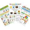 Science Data Graphs Tools, Bar Pie Charts, Plant Growth 3 Poster Set — 3 Prints 12x18 Inch US Made