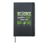 Science Doesn't Care What You Believe Scientist Teacher Hardcover Journal, Black