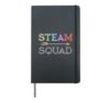 Science STEAM SQUAD Engineering Math Art Tech School Teacher Hardcover Journal, Black