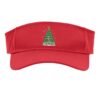 Science & Technology DNA Christmas Tree, Lab Chemistry Tree Sport Sun Visor, Youth, One Size, Red