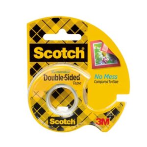 Scotch Double Sided Tape with Tape Dispenser, 0.75 in. x 400 in.