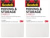 Scotch Moving Labels, 4.62 in x 2.87 in x (117 mm x 72.8 mm) (Pack of 2)