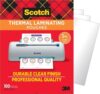 Scotch Thermal Laminating Pouches,Clear,5 mil,Laminate Business Cards,Small Banners,Essays,Office or School Supplies,Fits Letter Size 8.9x11.4 in Paper,(Pack of 600)