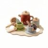 Screen Wooden Tea Set , Red , 23 18 7.5CM