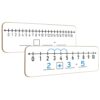 SCRIBBLEDO Dry Erase Number Line Board 12x4” Double Sided for Grades 1-2