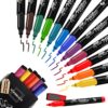 Scribbledo Magnetic Dry Erase Markers Fine Tip, Assorted Colors, Low-Odor Whiteboard Markers with Eraser Cap for Office, Workplace, Medical & Professional Use (12 Pack)