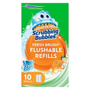 Scrubbing Bubbles Fresh Brush Flushable Cleaner Refills, 10 Count (Pack of 6)