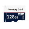 SD Card 128GB with Adapter,Memory Card 128GB,UHS-I Speed Class 10 A1 TF Card 128G for Smartphones, Tablets, Dash Cams, Cameras -Dark Blue