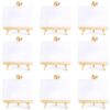 SDVantage 10 Set Artists Mini Canvas Set Painting Craft DIY Drawing Small Table Easel Gift