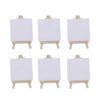 SDVantage 6 Sets of Stretched Artist Canvas Art Board White Blank Art Boards Wooden Oil Paint Artwork Painting Board