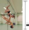 SDVantage Dance Pole 2.2M 2.7M 3M 3.2M 3.6M 3.7M 3.8M Non Ceiling Mounted Pole for Beginners Exercise, 45Mm Portable Removable Dance Pole Kit,Silver-3.2M-3.4M/10.5Ft-11Ft