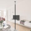 SDVantage Dancing Pole Fixed Plate Spinning Dance Pole Kit, Spinning Static Dancing Pole for Home Bedroom Apartment Club Gym, Adjustable Ceiling Mount,Black-3.2M-3.4M/10.5Ft-11Ft