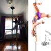 SDVantage Spinning Pole Dancing Pole for Home Heavy Duty, 300 Cm Tall Spinning Static Dance Pole for Home Club Party Bar, Removable 45Mm Dance Pole Kit,Silver-3.2M-3.4M/10.5Ft-11Ft