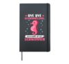 Seahorse Bestanden early swimming badge Hardcover Journal, Black