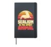 Sea Lion Is My Spirit Animal Seal Hardcover Journal, Black