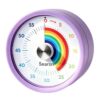 Searon Magnetic Visual Timer for Kids, 60-Minute Rainbow Dial (Purple)