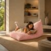 Sea Zaela Daily Leisure Bean Bag Chair Foam Filler Cover Kids Teens Adults
