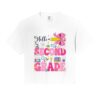 Second Grade Science Lover Back to School Teacher STEM Girls Comfort Colors Crop Top