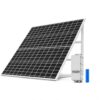SECUPOE Solar Panel Kit with Rechargeable Battery, High Efficiency Outdoor Solar Power System, Waterproof IP65 Solar Charger for Security Camera, Surveillance, Farm, RV & Off-Grid Use (120W120A)