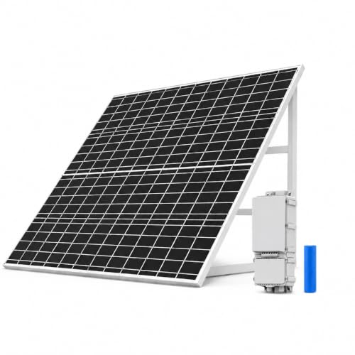 SECUPOE Solar Panel Kit with Rechargeable Battery, High Efficiency Outdoor Solar Power System, Waterproof IP65 Solar Charger for Security Camera, Surveillance, Farm, RV & Off-Grid Use (120W120A)