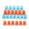 SEISSO Sport Stacking Cups Set，Stacking Cup Classic Speed Training Game for Kids Adults, Plastic Speed Stacking Cups Family Game Toy for Boy Girl Party Challenge Competition Travel Gift Blue+ Red