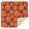 Selerdon Baby Play Mat Basketballs Blue for Floor 50" x 50" Waterproof