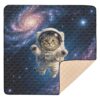 Selerdon Baby Play Mat Cat Astronaut Funny for Floor 50" x 50" Waterproof