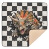 Selerdon Baby Play Mat Triceratops Chessboard for Floor 50" x 50" Waterproof