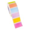 Self-Adhesive Color Stickers, Removable Colorful Name Tag Folder Labels