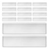 Self-Adhesive Label Holders Index Card Pockets PVC Waterproof 50pcs