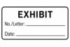 Self-Inking Exhibit Stamp | Legal Case & Deposition Stamp with Witness, Date & Initials Line | Compact Layout