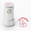 Self-Inking Teacher Stamp, 13/16-Inch Round Hand Stamp for Classroom, School Events, Greeting Cards, Scrapbooking, and Crafts
