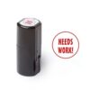 Self-Inking Teacher Stamps for Grading, Multicolor Assessment Stamp, Motivational Feedback Stamps, Homework Review Stamps, Praise Stamp Gift (Red, Needs-Work)