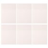 Self Adhesive Memo Pads Pet Removable White 6pcs for Students