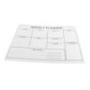 Self Adhesive Whiteboard 12x16 Inch PVC Reusable Dry Erase