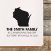 Self Inking Address Stamp Wisconsin Pride - Square Imprint Address Mark