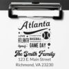 Self Inking Rubber Stamp Colorado Retro Baseball Ticket Style - Card Stamp